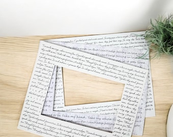 Anniversary Gift First Dance Lyrics Wedding Vows Wall Decor