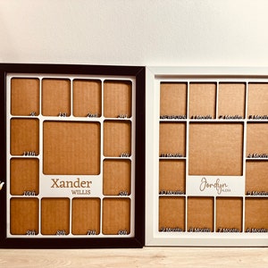 First year or School Years Photo Frame Picture Personalized Photo Display Photo Display Board One Year Board