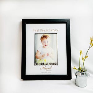 First Day of School Class of 2025 Personalized Photo Frame Mat