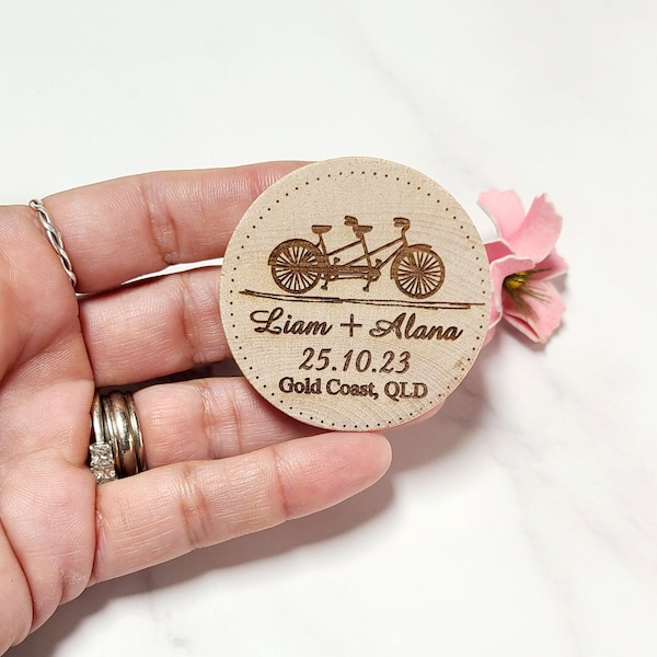 Save the Date magnet  Rustic Wedding Favours