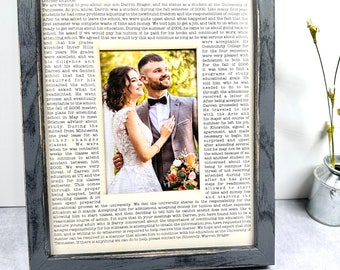 First Dance Wedding Gift Custom Mat photo  Frame Father of the Bride Mother of the Groom Gift