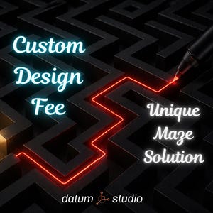 Complemento de diseño de laberinto personalizado / Tarifa de mejora de solución de laberinto personalizada / Servicio de personalización de arte mural de laberinto único