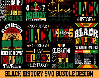 Black History Month Designs Sublimation Bundle – Black History PNG ...