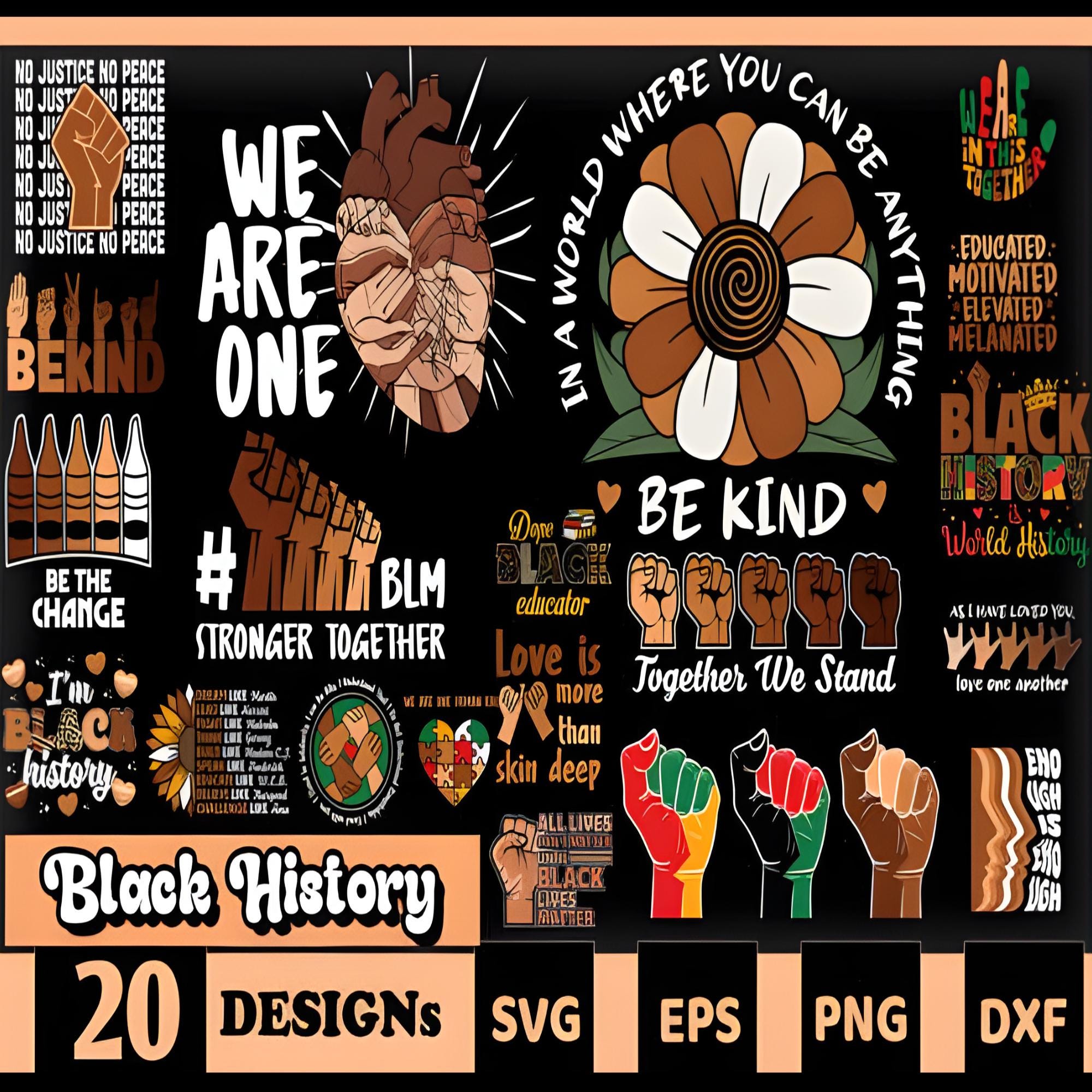 Black History Month Designs Sublimation Bundle – Black History PNG ...