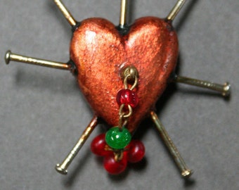 Heart and Nail Pin