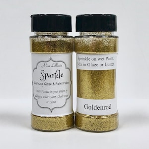 Goldenrod SPARKLE Miss Lillians Glaze and paint maker glitter