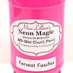 FERVENT FUCSHIA pink NEON Miss Lillians Chock Paint 8oz