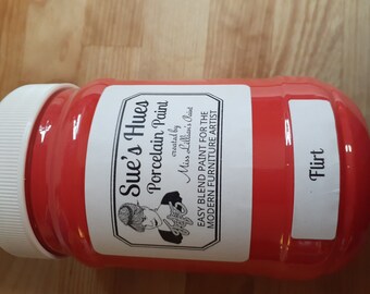 Flirt Sue's Hues 8 oz Porcelain Paint by Miss Lillian