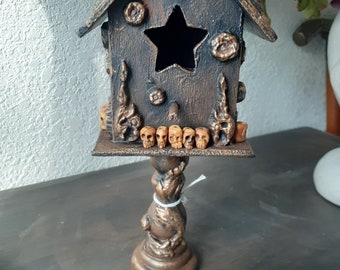 Birdhouse Gothy home decor