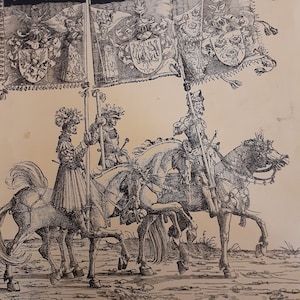 Ephemera German art The Parade of Kaiser Maximilian 1