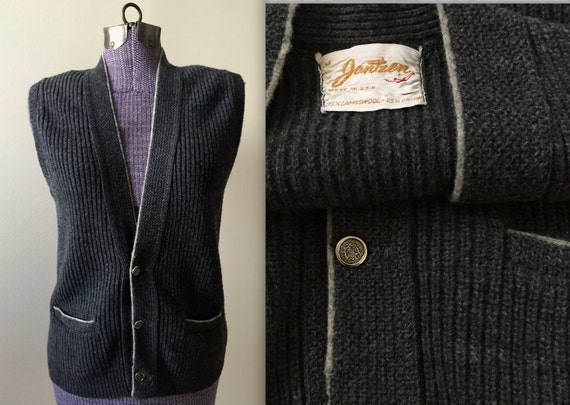 Vintage 1960s Jantzen Sweater Vest - Medium