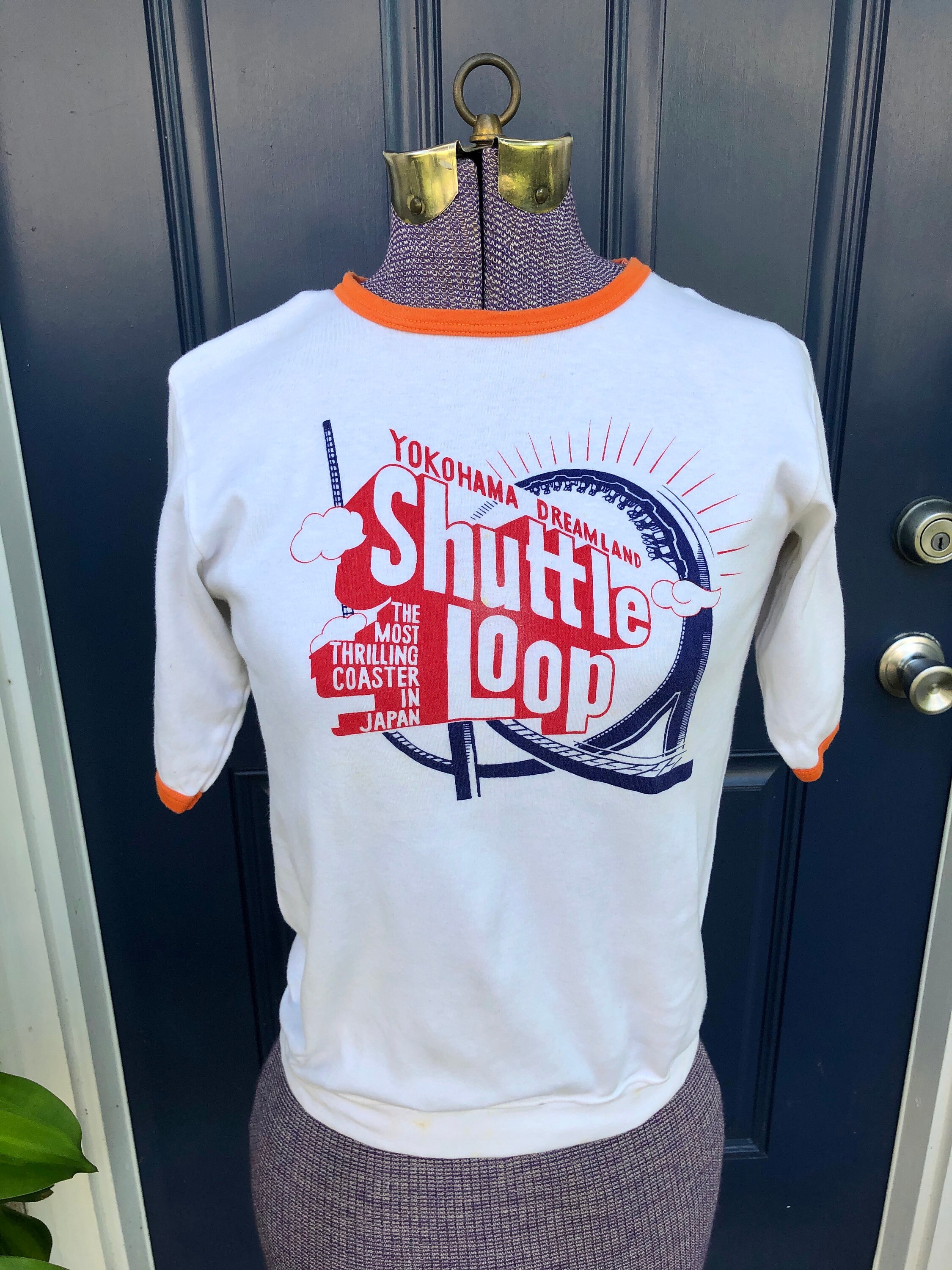Vintage 1960s 70s RARE Shuttle Loop Ringer T Shirt Japan