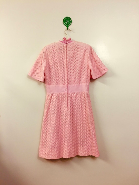Vintage Bow Playsuit - Pink Stripe