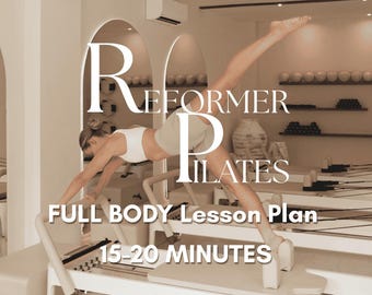 Reformer Pilates Lesson Plan: Full Body Beginner Workout (PDF Download)