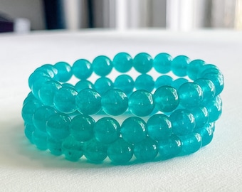 Braccialetto Con Perle D'Acqua Dolce Blu Oceano - Regolabile Con Catena Di Estensione - Gioiello Estivo Da Donna Per Spiaggia E Tempo Libero