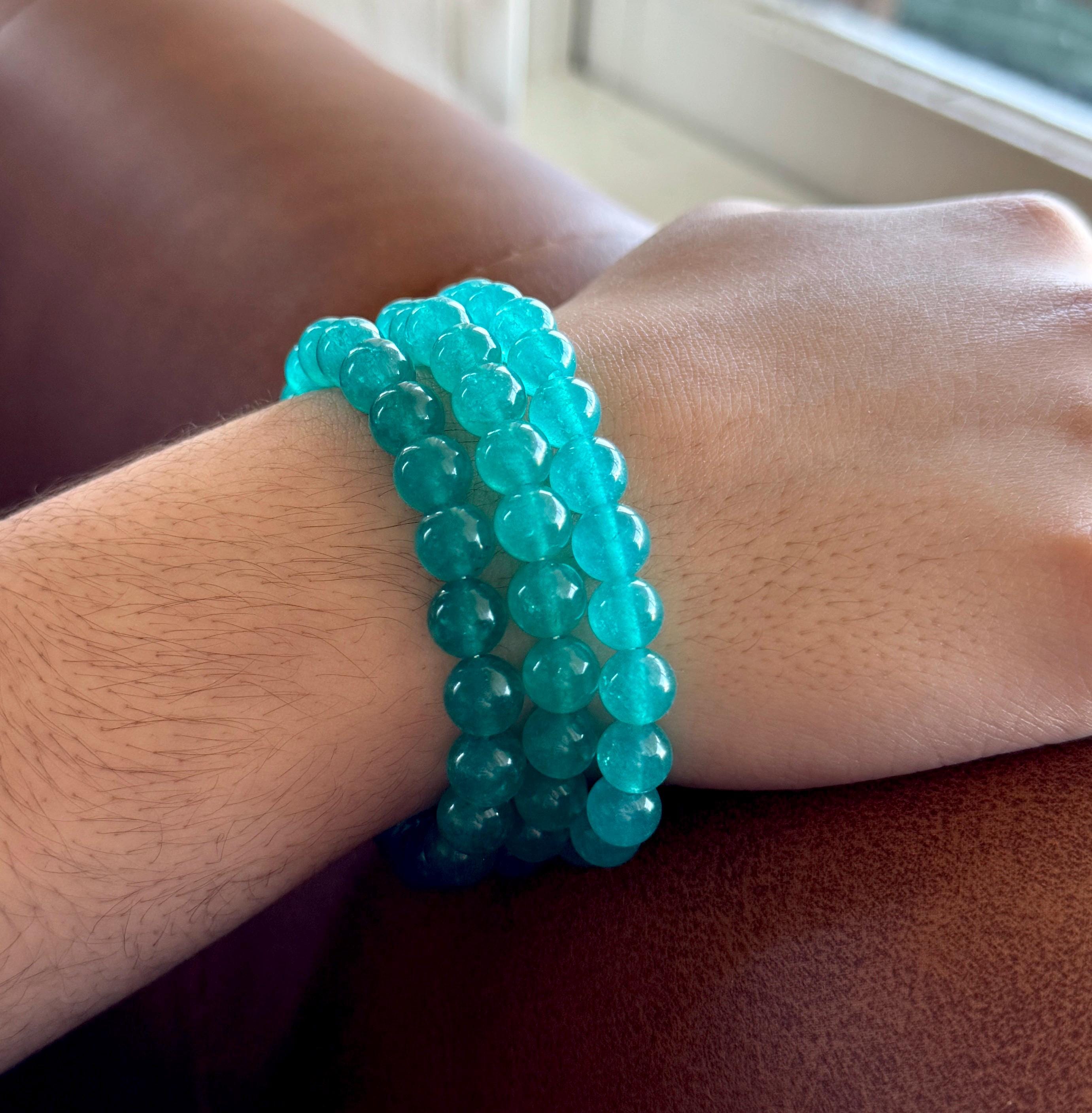 Bracciale di perla blu , braccialetto perla d'acqua dolce