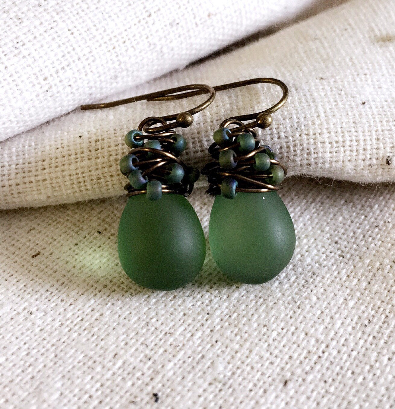 Sage Green Earring - Etsy