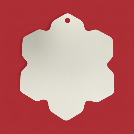 Aluminum Sublimation Ornament Blanks: DIY Heat Press, White Coating