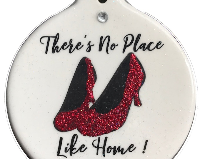 Ruby Red Slippers There's No Place Like Home Porcelain Ornament Gift ...