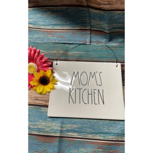 Rae Dunn Mom's Kitchen Wall Plaque ceramic