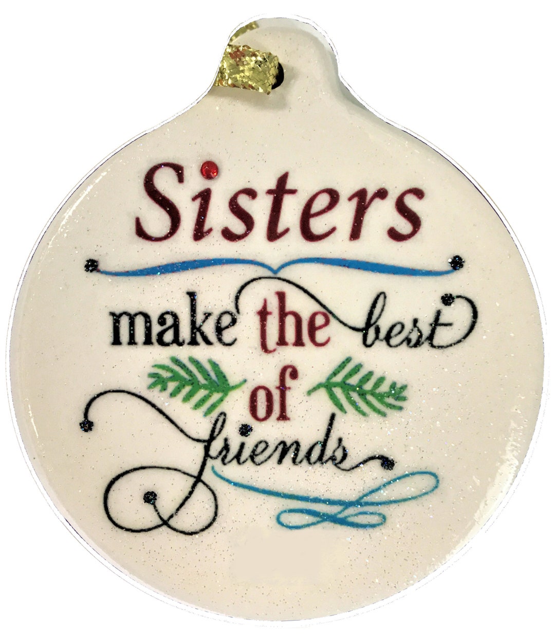 Sisters Ornament, Porcelain With Rhinestone, Gift Boxed - Etsy