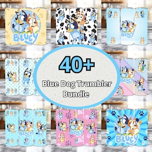 40+ Blue Dog Tumbler Wrap Designs Bundle, Blue Dog Sublimation Designs, 20 oz Tumbler Wrap PNG, Blue Dog Tumbler Wrap, Kids Tumbler