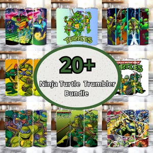 20+ Ninja Turtle Tumbler Wrap Designs Bundle, Ninja Turtle Sublimation Designs, 20 oz Tumbler Wrap PNG, Tumbler Wrap, Kids Tumbler