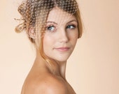 Bridal Birdcage Veil, Ready to Ship, Style 1110