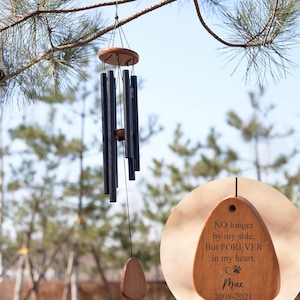 Personalized Memorial Wind Chime - Listen to the Wind - In Loving Memory - Aluminum