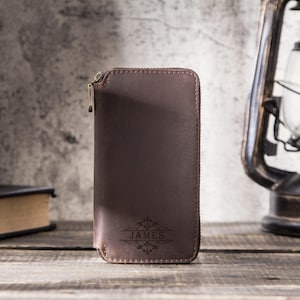 Genuine Leather Zipper 2 Watch Case for Men Watch Display Case Watch Holder Organizer Leather Watch Box Watch Accessories Fathers Day Gift