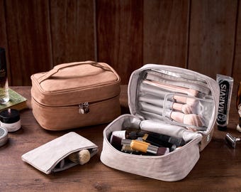 Gepersonaliseerde leren toilettas voor heren, cadeaus bruidsjonkers, Dopp Kit leren herenaccessoire, jubileumcadeau voor hem, kerstcadeau voor mannen