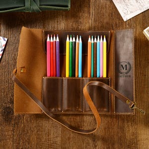 Paint Brush Case Personalized, Artist Gifts for Men, Personalized Gifts for Artist, Roll up Pencil Case, Artist Roll up, Gifts for Painters