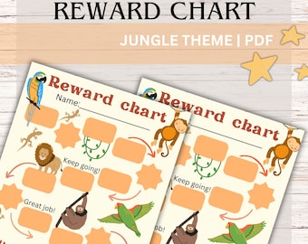 Printable Reward Chart for Kids - Marine Theme | Chore Chart | Behavior ...