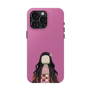 Anime Demon Slayer Tough Phone Cases, Nezuko Cuty Design, Top Popular Cool Anime Case, Anime Lover Gift, Protective Phone Cover