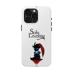 Anime Tough Phone Cases, Solo Leveling Design, Cool Hard Shell Cover, Otaku Phone Accessories, Manga Inspired Phone Protector, Anime Lover