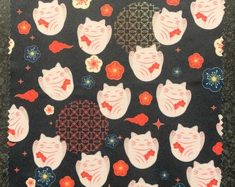 Lucky Cats Lens Cleaning Cloth – Handmade in Hertfordshire, England