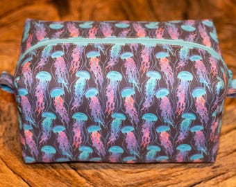 Neon Jellyfish Cosmetics Bag – Handmade in Hertfordshire, England