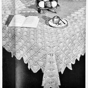Vintage Pineapple Crochet Pattern: Bedspread, Table Runner, Tablecloth (Digital Download)