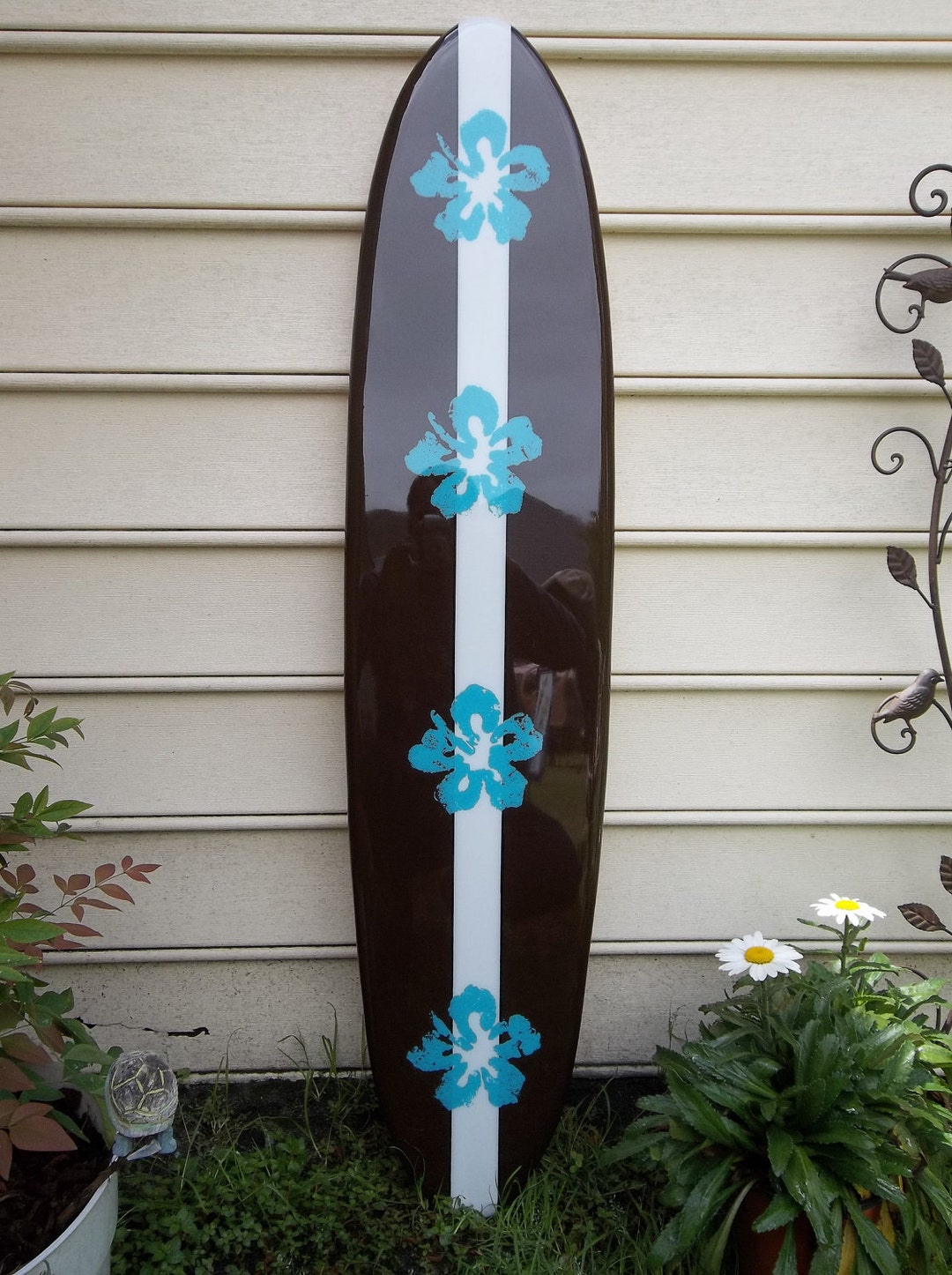 Hawaiian Surfboard Wall Hanging, Surfboard Wall Art. Etsy