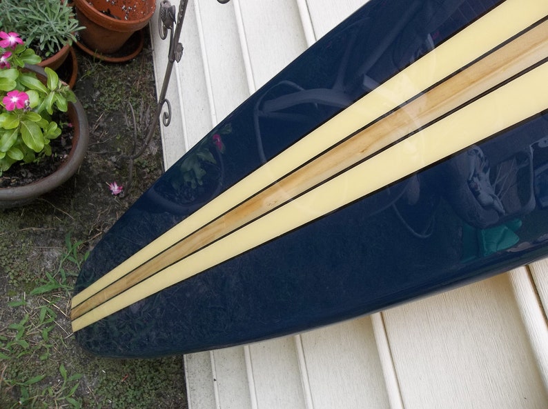 Surfboard Wall Hanging Surfboard Wall Art Navy Blue Wall Etsy