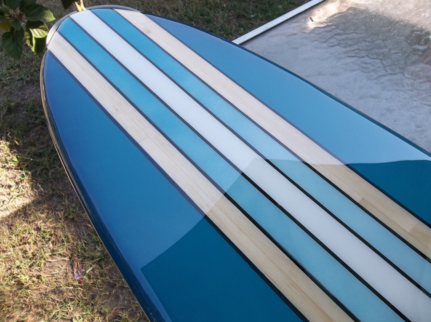 Surfboard Wall Hanging Surfboard Wall Art Deep Aqua Old - Etsy