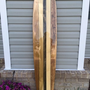 Surfboard wall hanging, surf decor, surf wall art poplar
