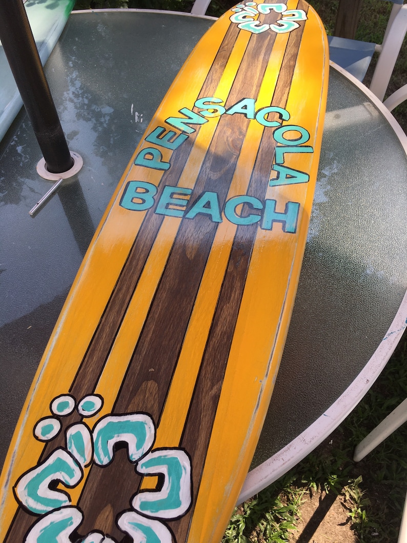 Antique Surfboard Wall Haniging Customized Surf Decor. Etsy