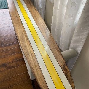 Distressed surfboard wall art. Surfboard wall hanging.
