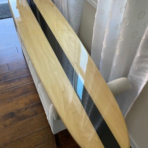 Six foot surfboard wall hanging, beach decor, surfboard wall art
