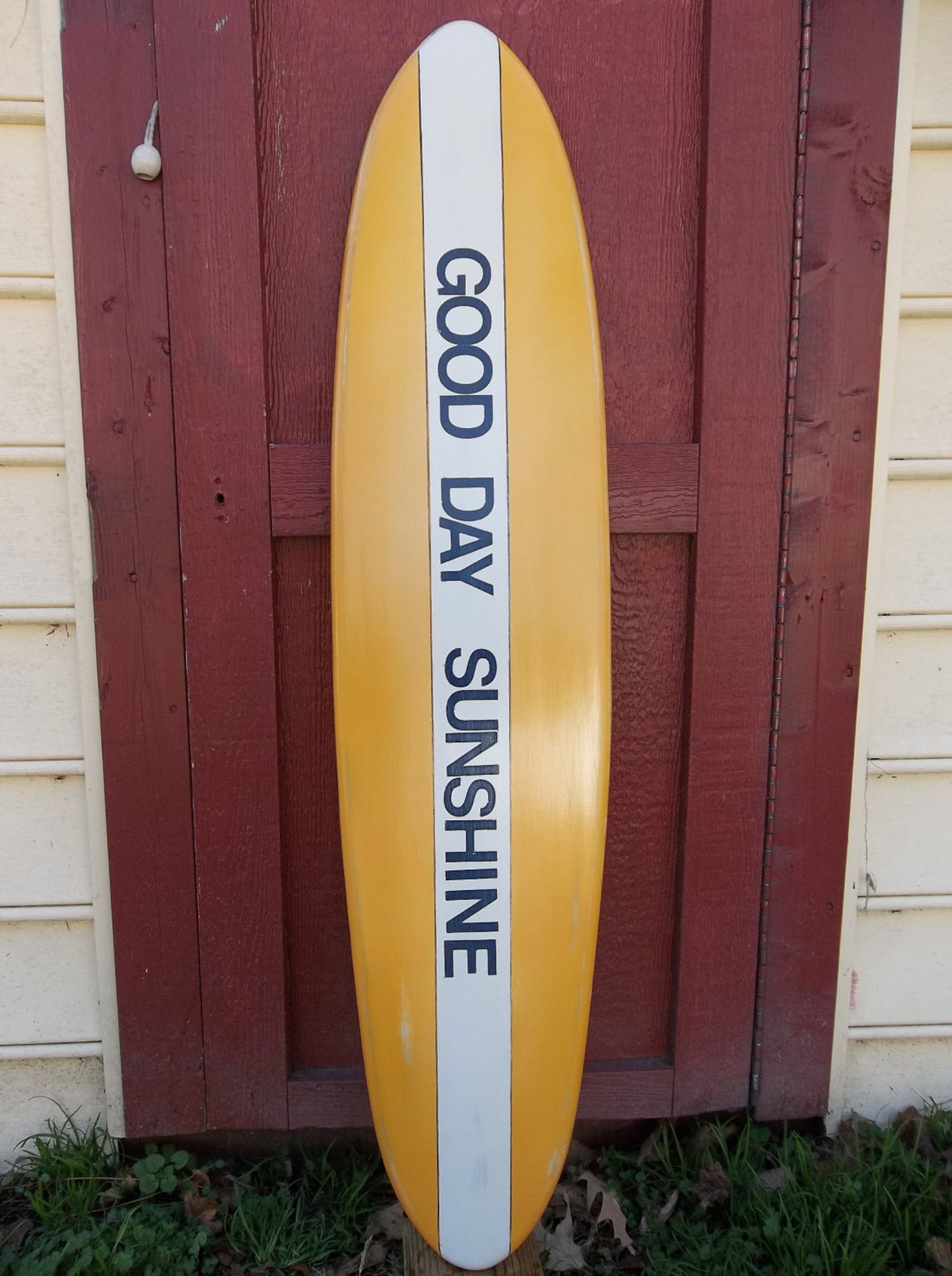 Surfboard wall hanging distressed surfboard wall art beach