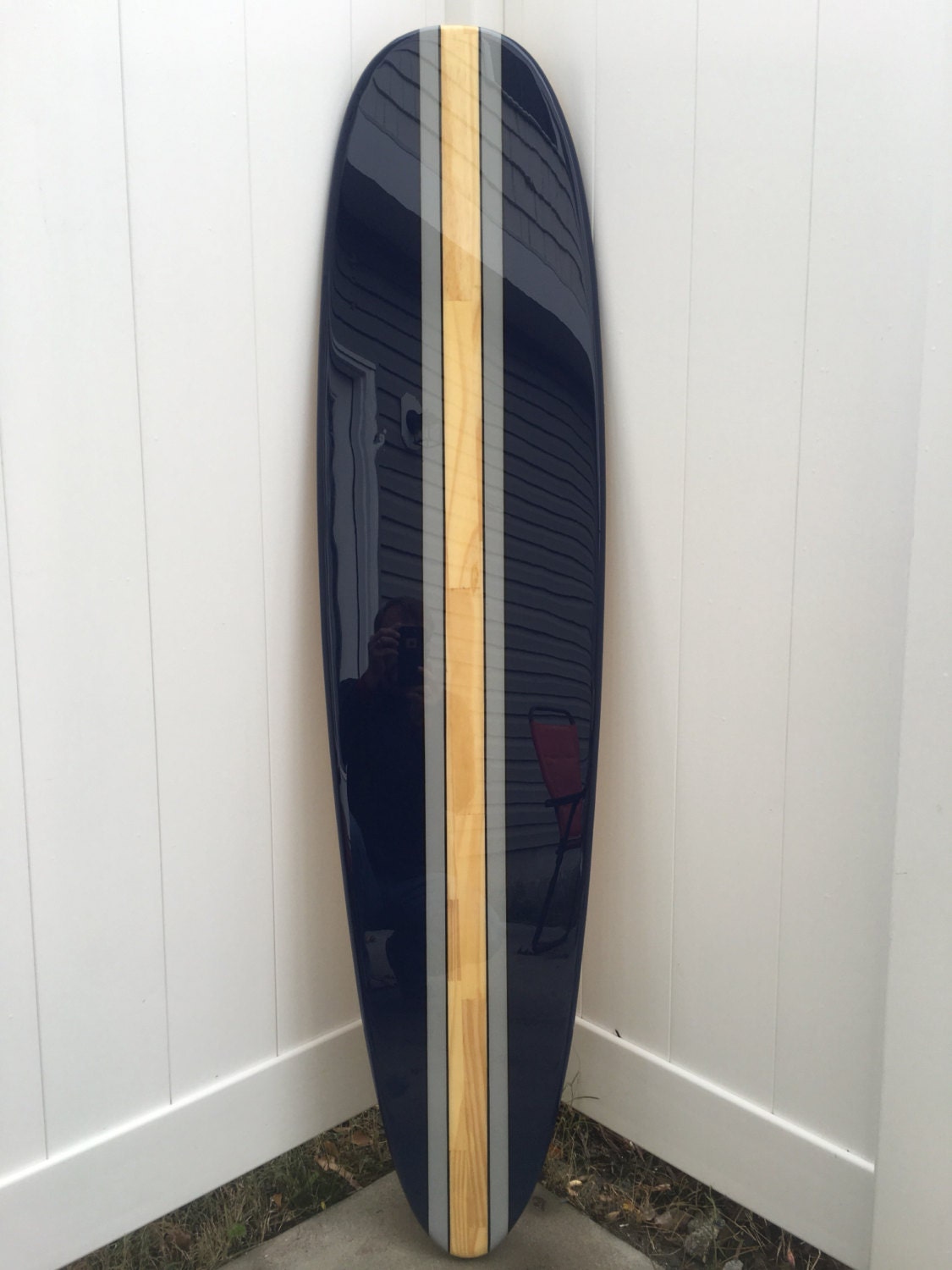Navy outlet blue surfboard