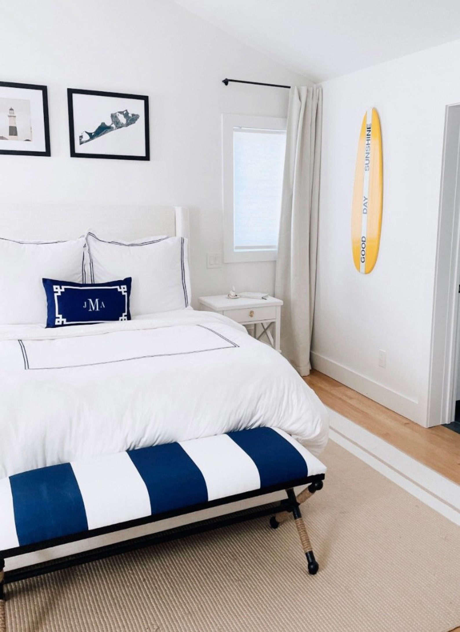 Surfboard wall hanging art - 72 Inches