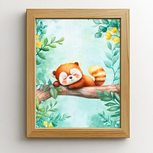 Poster Roter Panda, für Kinder und Baby