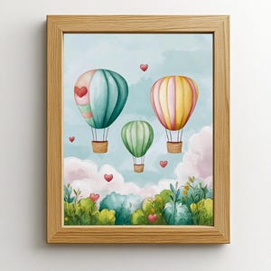 Poster Mongolfiere per bambini e neonati